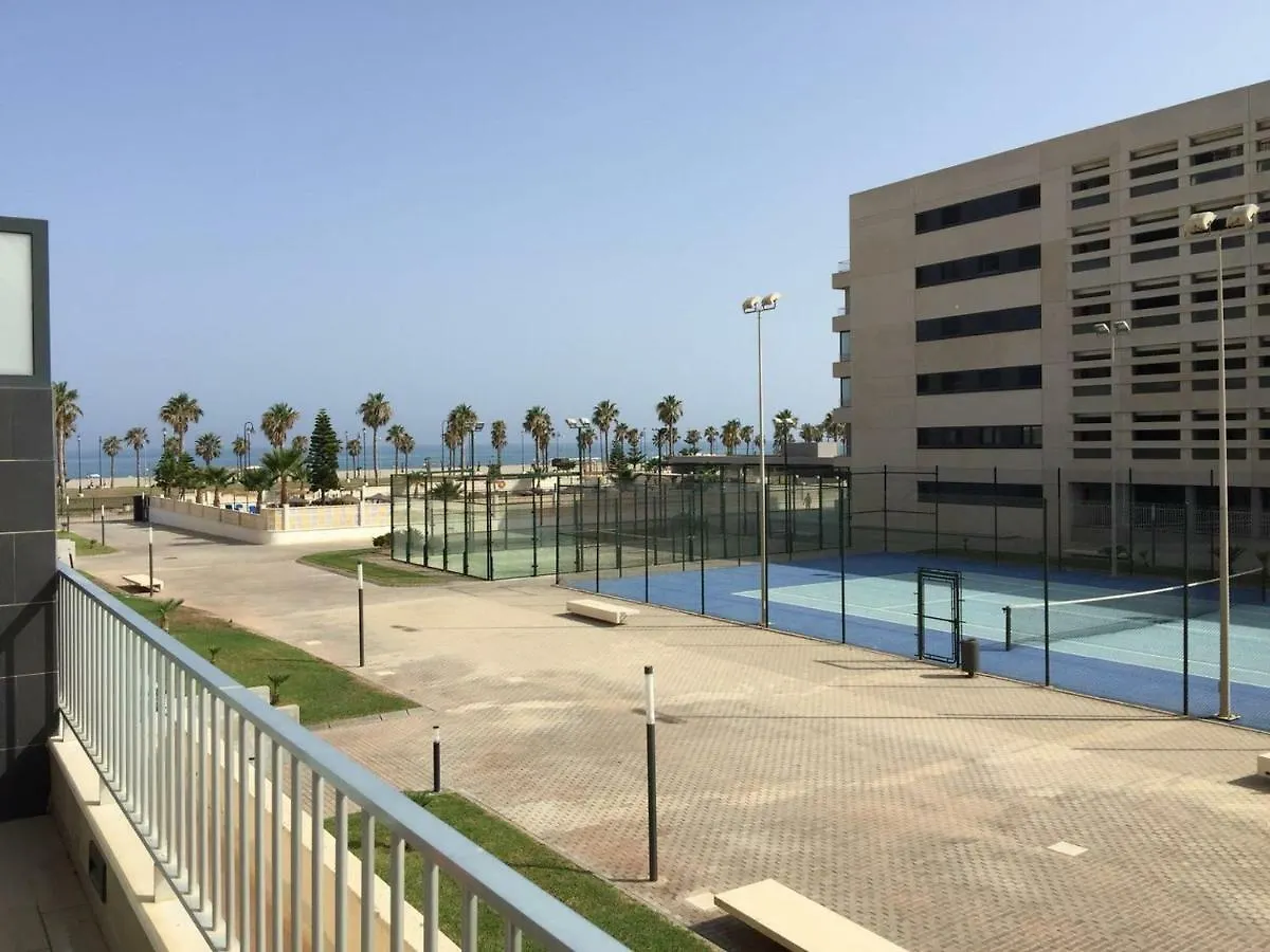Apartamento Lujo, Primera linea playa, Garaje, Wifi, Piscina climatizada Roquetas de Mar 0*,  España